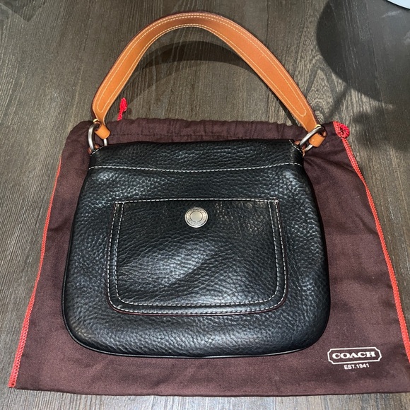 Coach | Bags | Authentic Coach Pebbled Leather Shoulder Bag | Poshmark